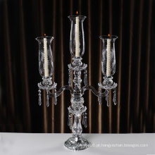 3 braços venda quente k9 suporte de vela de cristal claro com preço competitivo (ks04504)